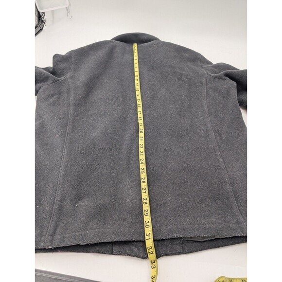 Perry Ellis Portfolio Men's Wool Blend Full Zip Mock Neck Black Winter Coat XL - Picture 8 of 8